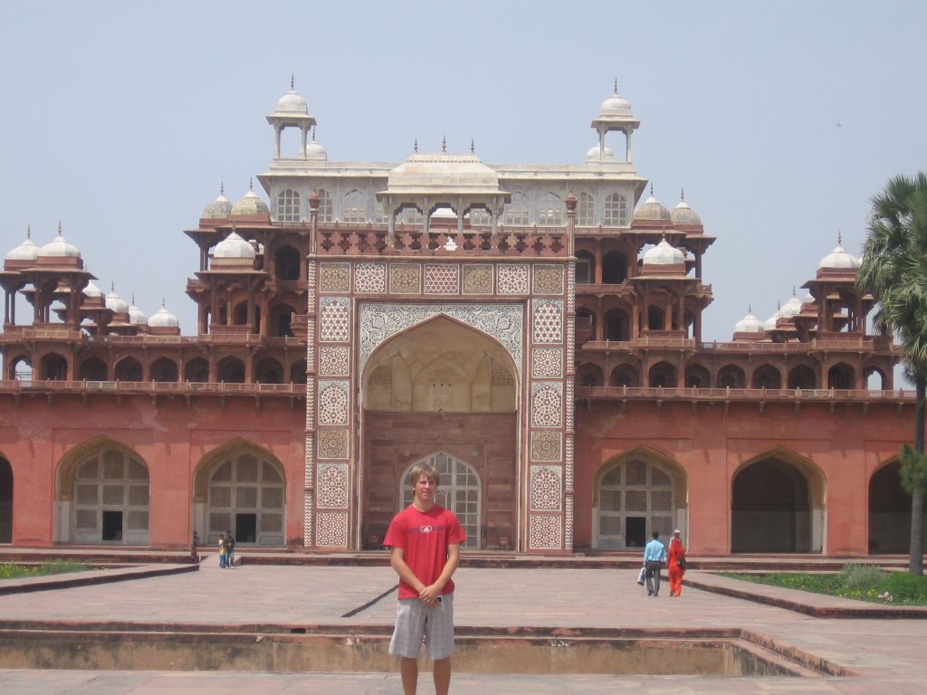 Sikandra, made from red sandstone and marble, is also known as Akbar's tomb