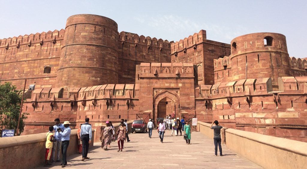 This imposing red sandstone fortress was the imperial city of Mughal rulers