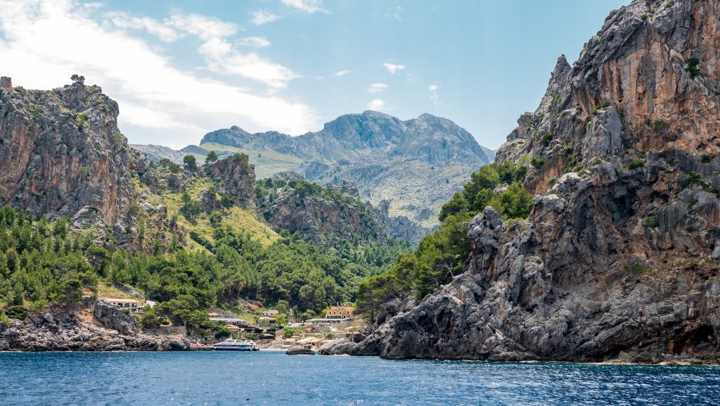 Tucked between steep rocky cliffs, Sa Calobra is a hidden gem.